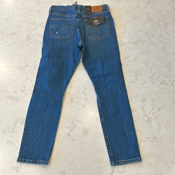 Levi's Premium 501 S Big E Women's Buttonfly Distressed Skinny Jeans Size 28x28 - Picture 6 of 16